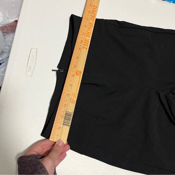 Athleta Black Front Slit Pants Black Size 6 E - Picture 7 of 7